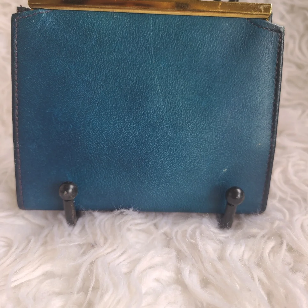 Christian Dior Authentic Blue Coin Wallet, great vintage condition - Picture 8 of 11